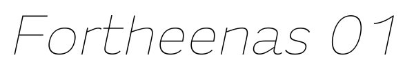 Fortheenas 01 font preview